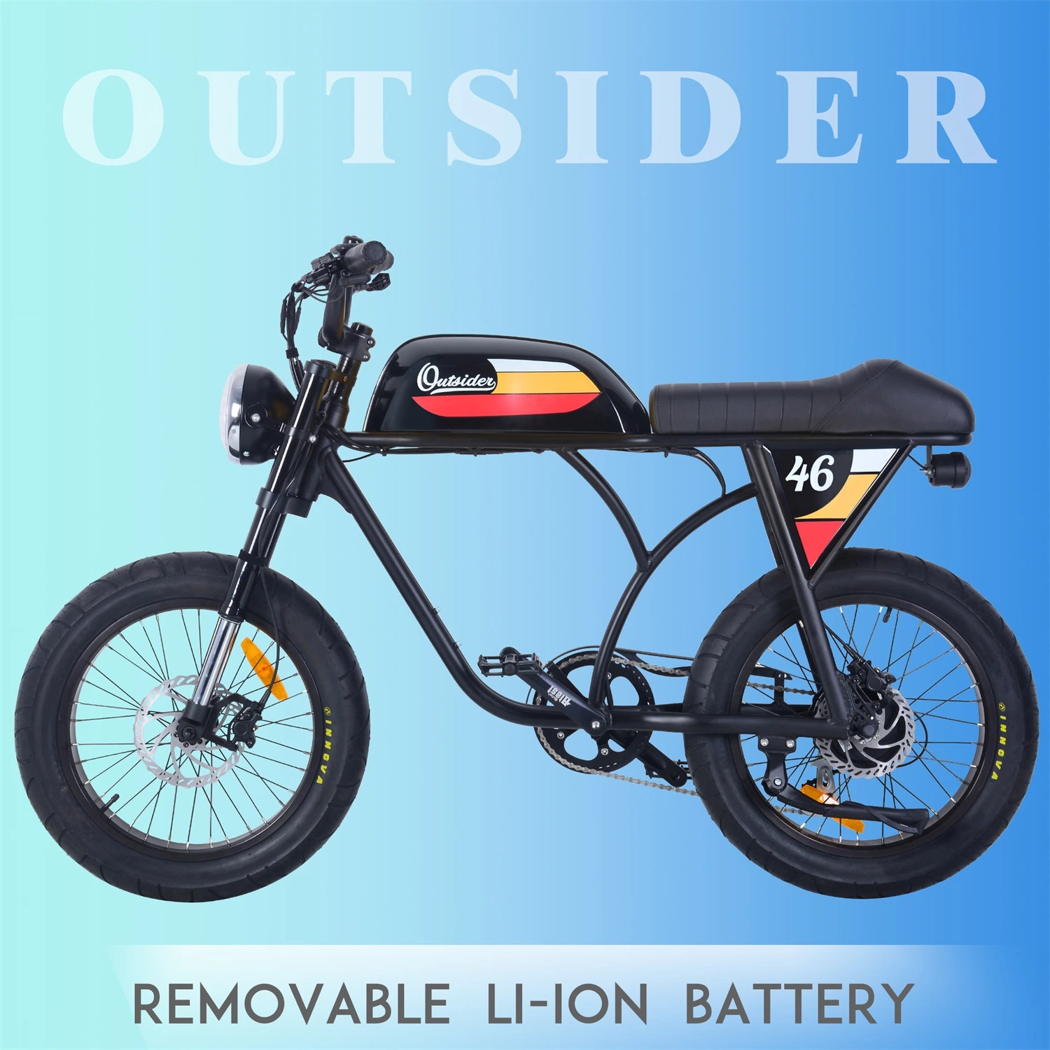 60 km de portée par charge vélo électrique et le profilé en aluminium 2 roues scooter moto électrique E