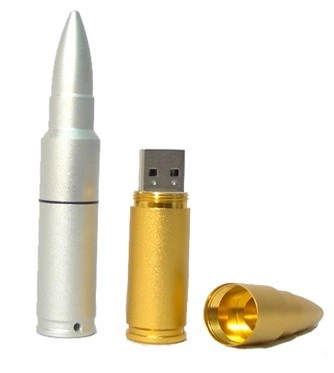 Chaveiro de metal Bullet Shape 32GB, 64GB DOM promocional de 8 GB de memória flash USB USB 3.0 o logotipo personalizado de unidades flash USB128GB