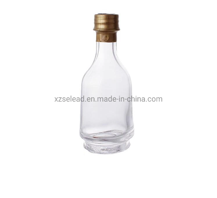 Wholesale 50ml 100ml Mini Clear Glass Wine Bottle for Wine Alcohol Drink