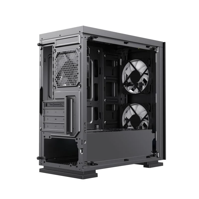 Micro Mini Gaming Computer Case con ARGB Infinity Fan, Desktop Performance PC Case