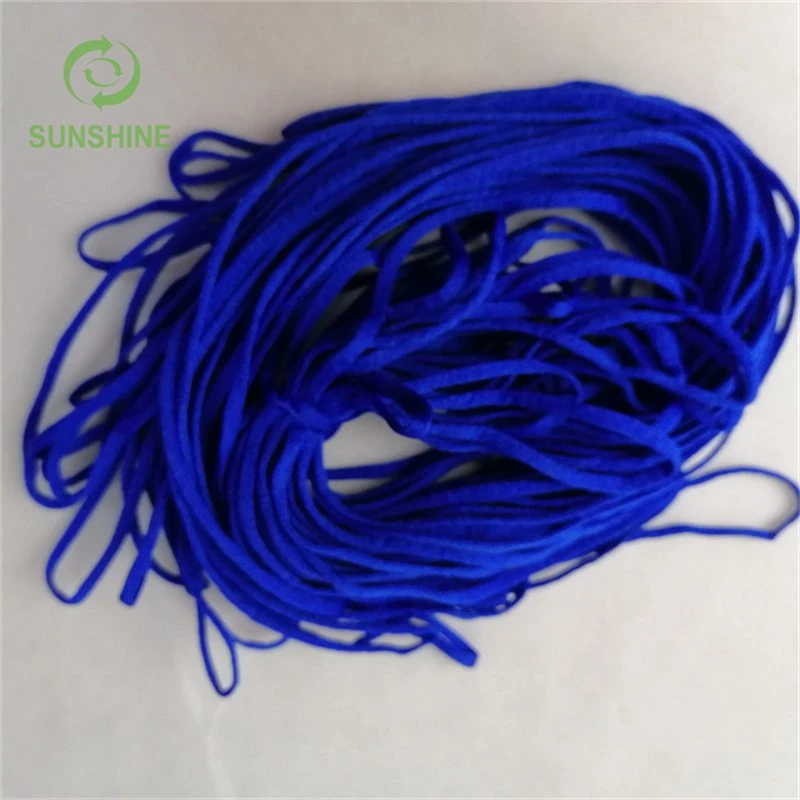 3mm-5mm Round/Flat Elastic Band Earloop for Mask KN95 FFP2