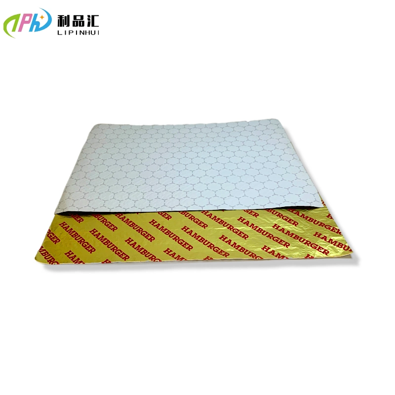 Laminated Paper Popular Kitchen Food Grade Aluminum Foil Sheet Pre Cut Paper Sheets Soft Printed Aluminium Foil for Food Packaging