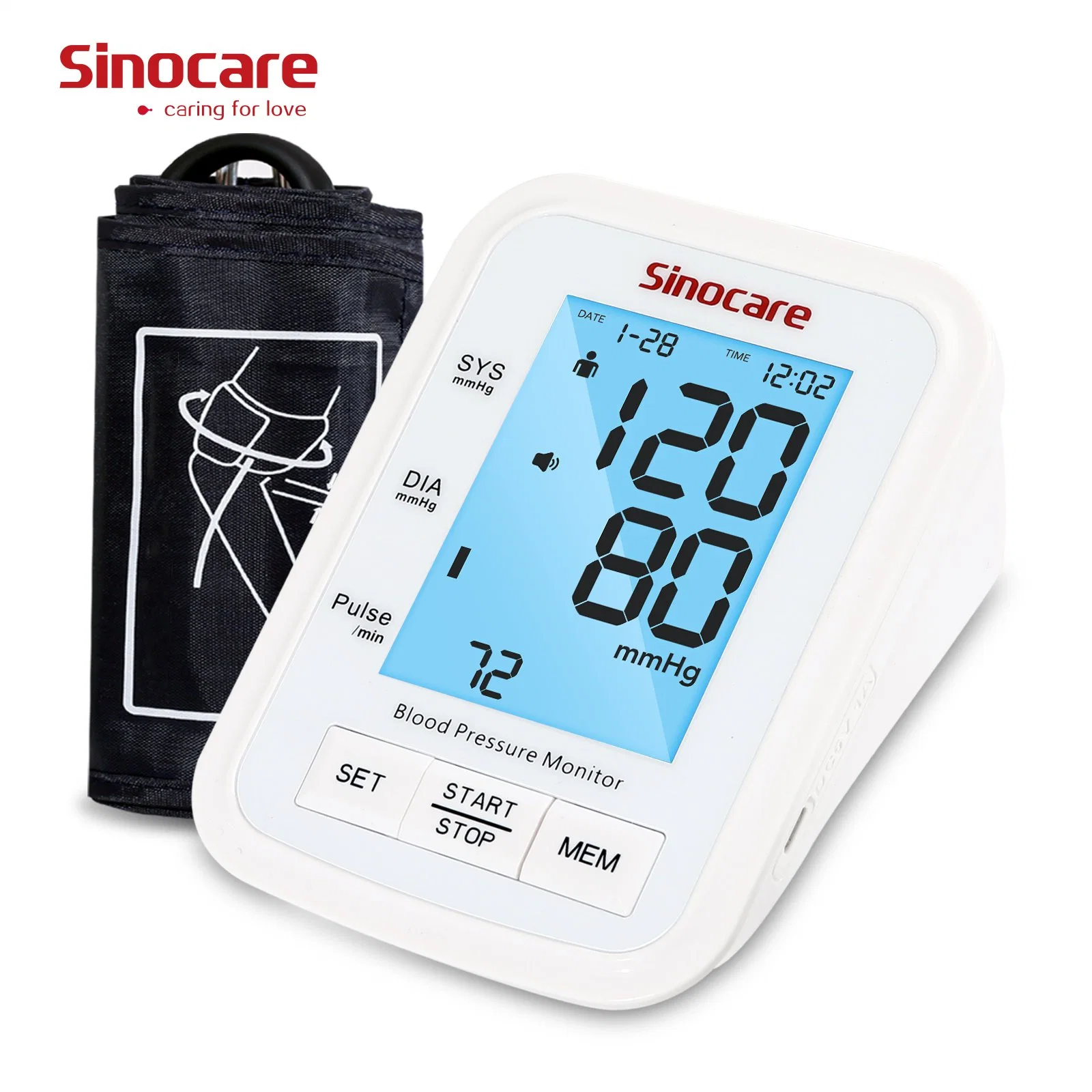 Sinocare Blutdruckmessgerät OEM-Produkte Hochgenaues digitales Sphygmomanometer Blutdruckmessgerät Blutdruckmessgerät Blutdruckmessgerät Für Medizinische Geräte