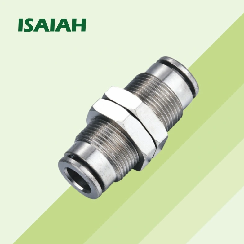 One Touch Connecting Female Compression Pneumatic Copper Brass Push on Fittings