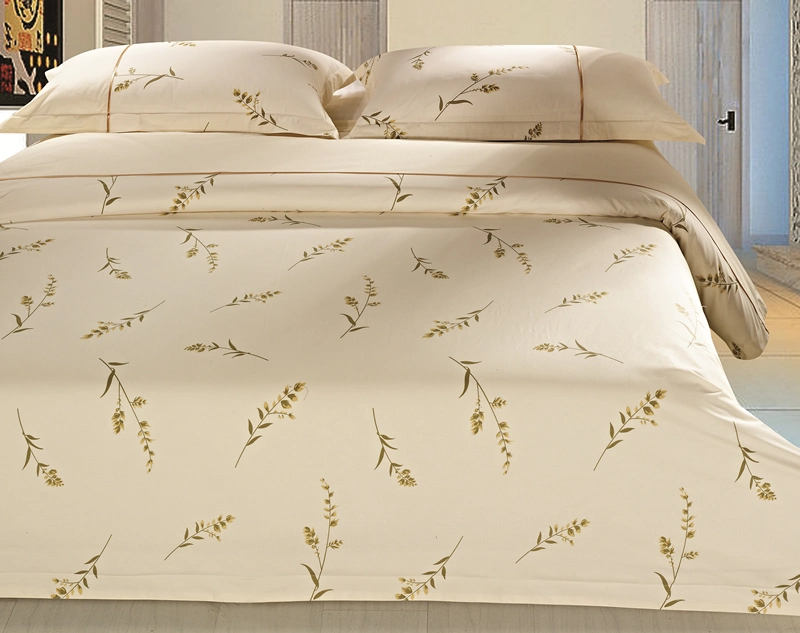 OEM 100 % coton biologique naturel drap de lit literie de luxe Hôtel de 4PCS ensemble draps de lit