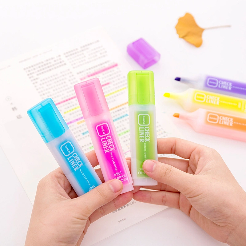 Factory Price Large Volume Candy 6 Color Highlighter Marker for Students