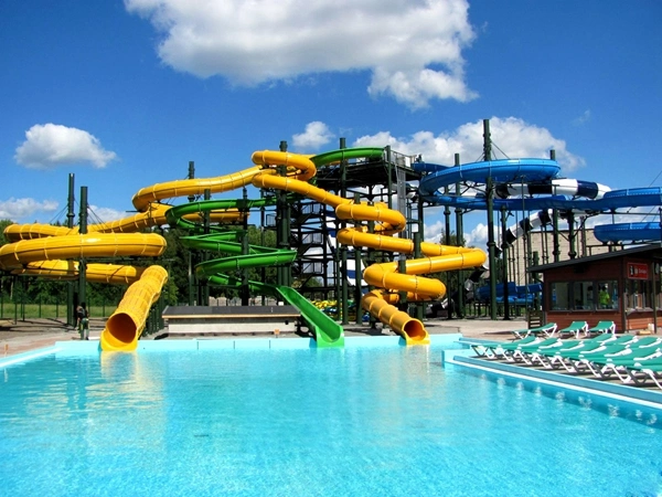 Kinder Wasserpark Spielplatz Pool Rutsche Spielstruktur