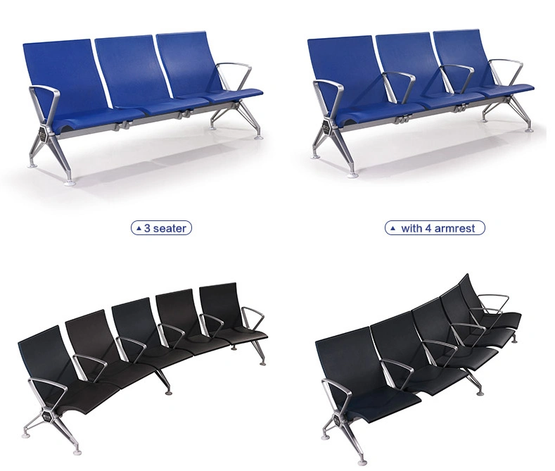 Wholesale/Supplier Commercial Double Row Chair Furniture Seating Chair 3 Seats Hospital Medical Furniture