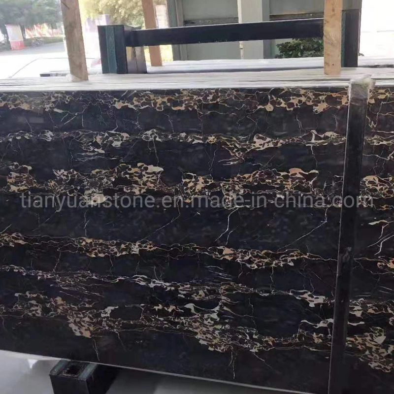 Afganistan Golden Portoro Marble mármore negro para andar de Banho e Cozinha