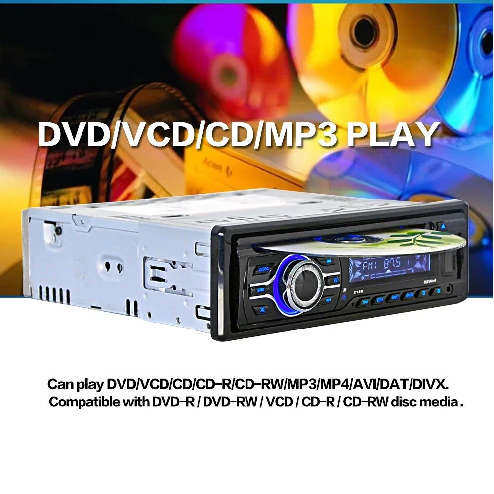 Solo FM/SD/Aux in DVD apoyacabezas coche reproductor de DVD