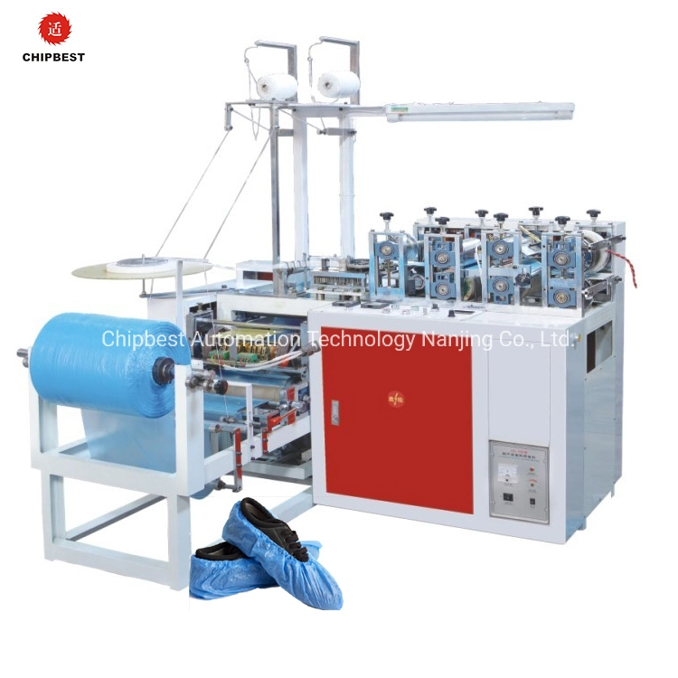 Disposable Personal Hygiene Poly PE Plastic Shoe Cover Making Machine