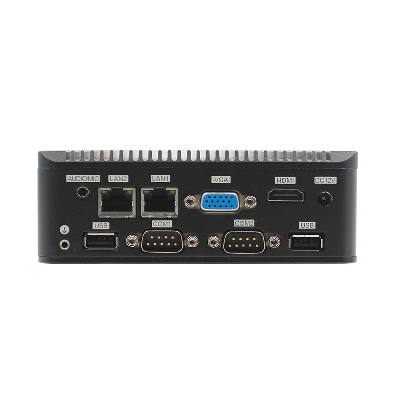 Mini-PC Dual LAN DDR4 8g SATA eMMC 6USB Mini Industrie-PC UHD 600 Graphics 6COM 1HD 1VGA TPM Optional J4125 Mini-PC