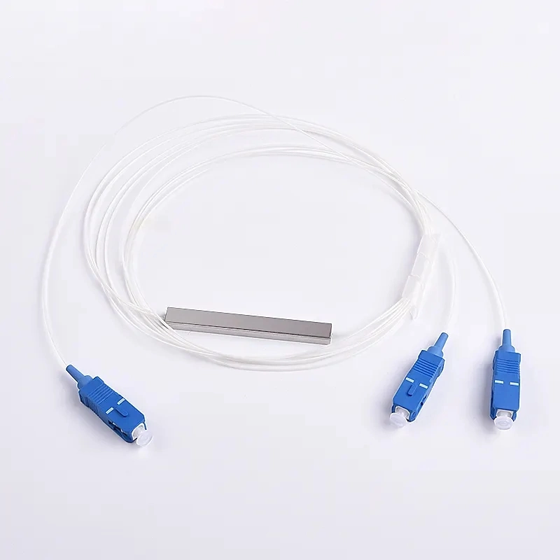 1X8 1X16 1X32 Fiber Optic PLC Splitter Steel Tube Cable 2 Way 4way 8 16 Way PLC Splitter Fiber Optic Equipment