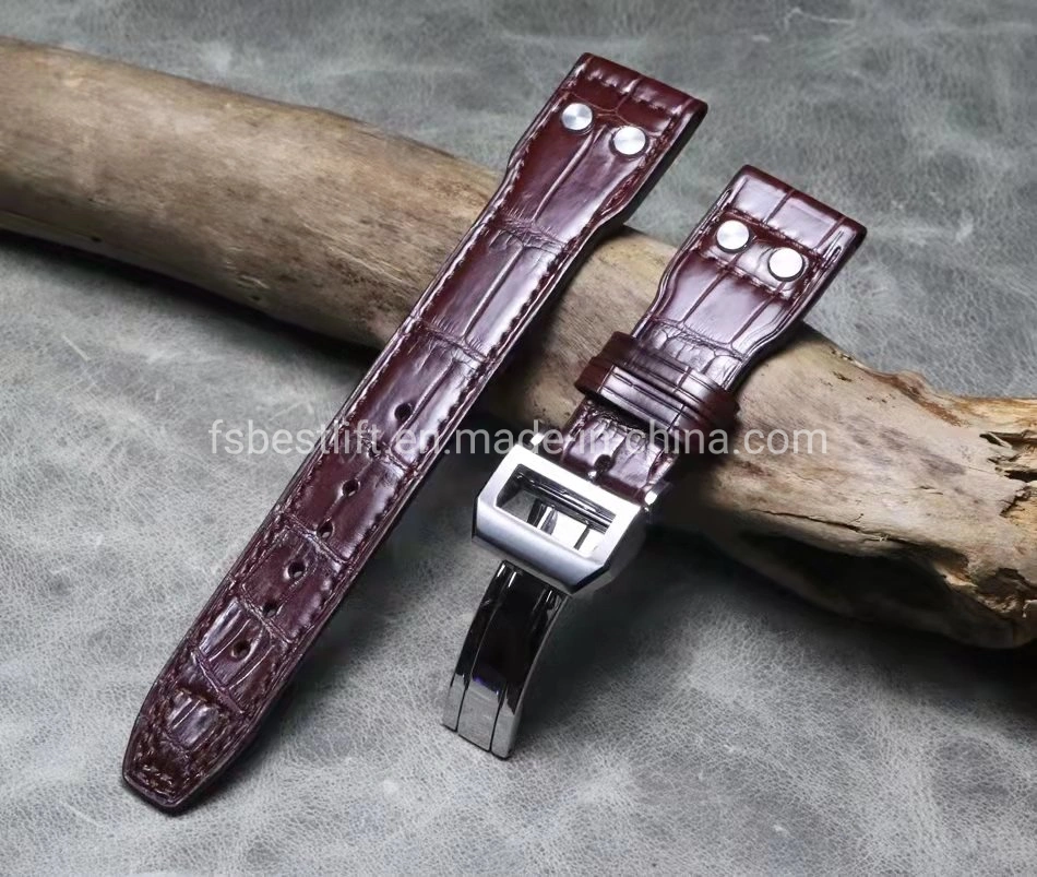 Hand-Made Crocodile Genuine Leather Strap