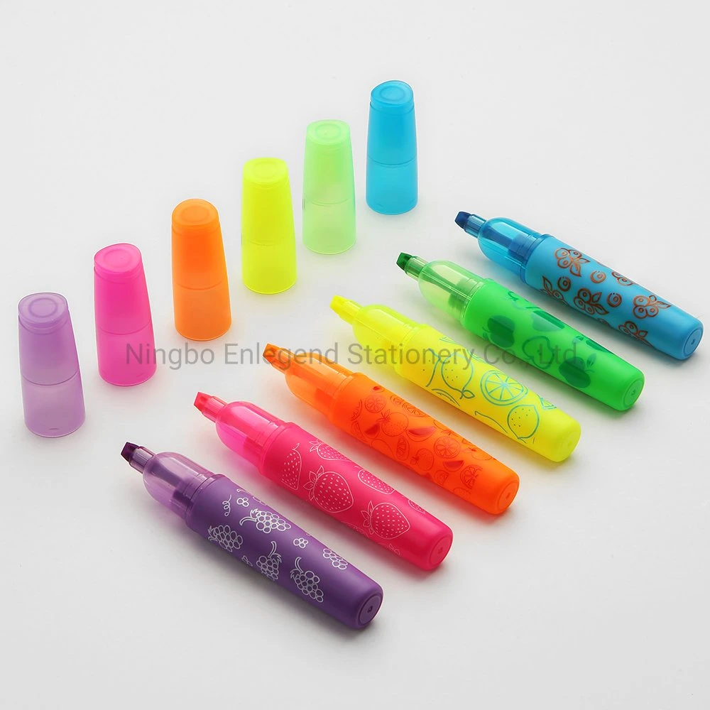 HL2020 Vivid Ink Color Highlighter Mini Marker with Fruity Scents