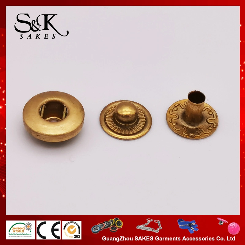 Wholesales 12mm & 14mm Brass Quality Snap Button Under 3 Parts