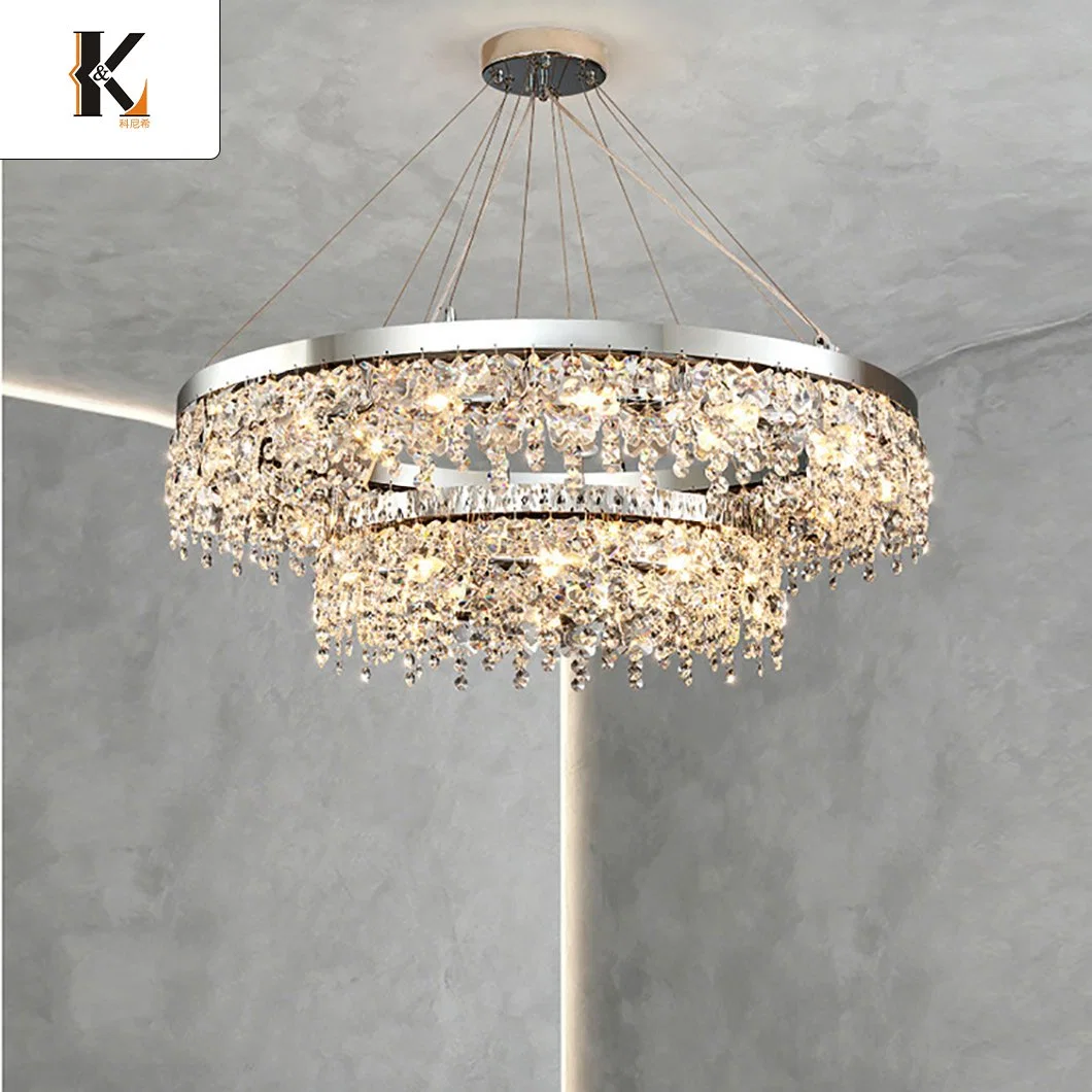 Китай Crystal Light роскошный корпус хрустального лампы Professional Custom Indoor Отделка Люкс освещение Crystal LED Chandelier