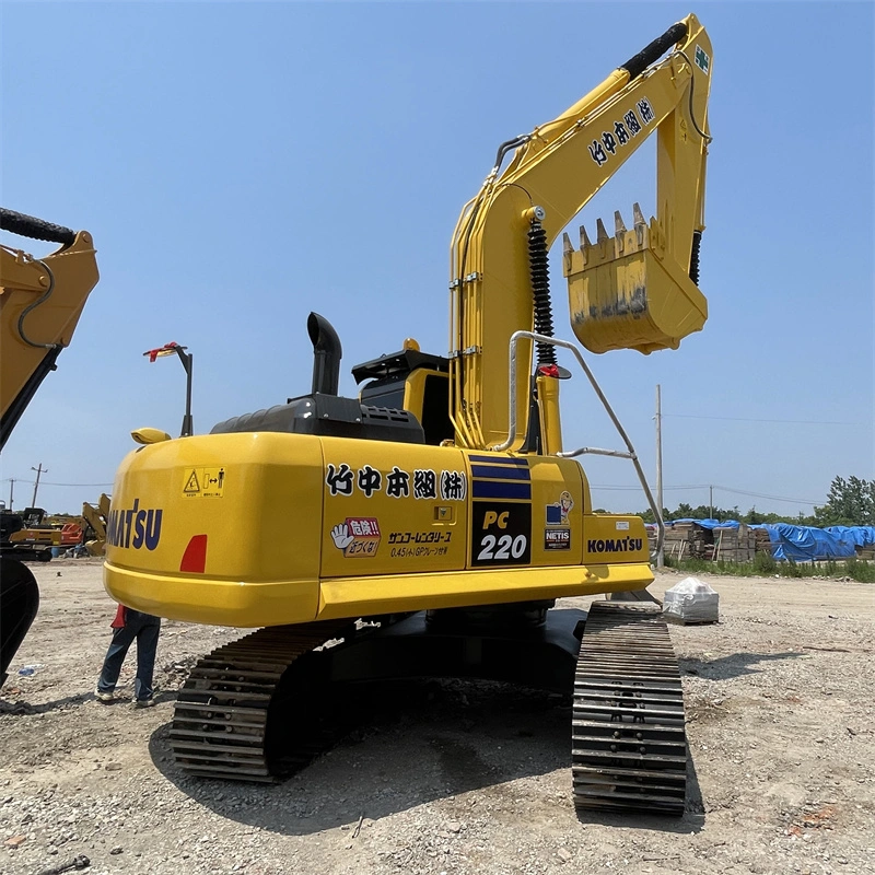 Excavadora usada PC220 Komatsu Sendhand Excavadora original de Construcción