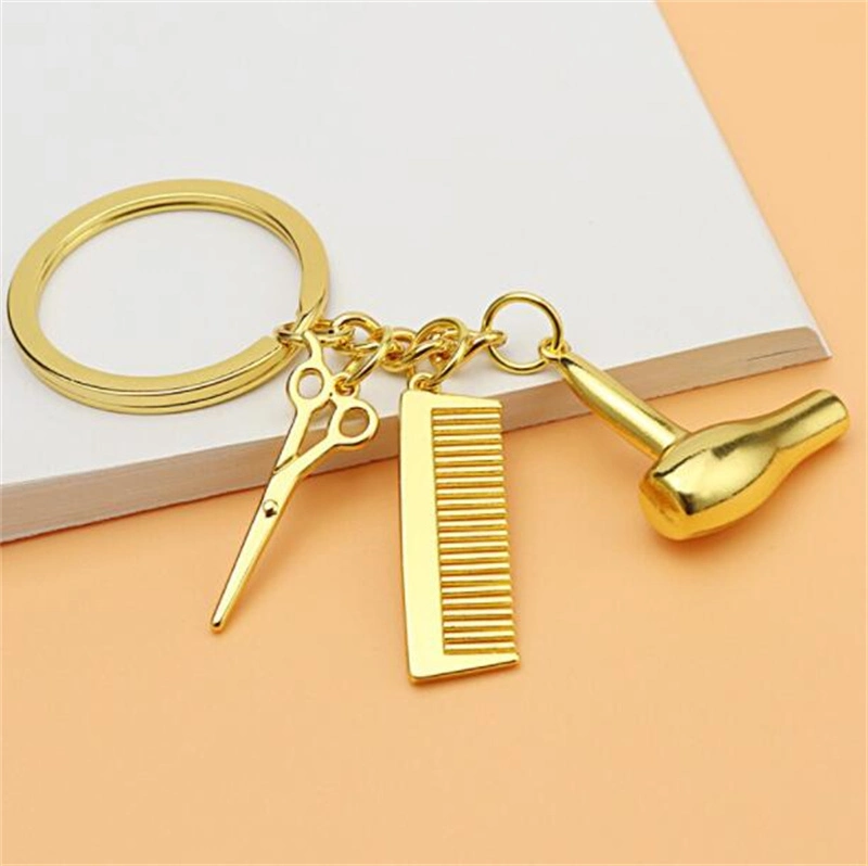 Creative Washing, Cutting and Blowing Keychain 3D Three-Dimensional Novelty Key Chain