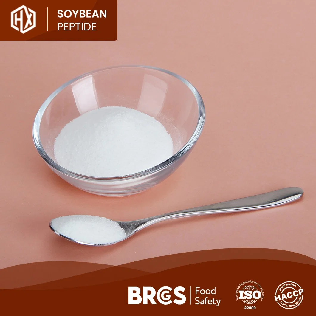 Haoxiang OEM Custom Water Soluble Hydrolyzed High Purity Water Soluble Small Molecule Soy Protein Peptide Soybean Peptides Powder with Low Molecular Weight