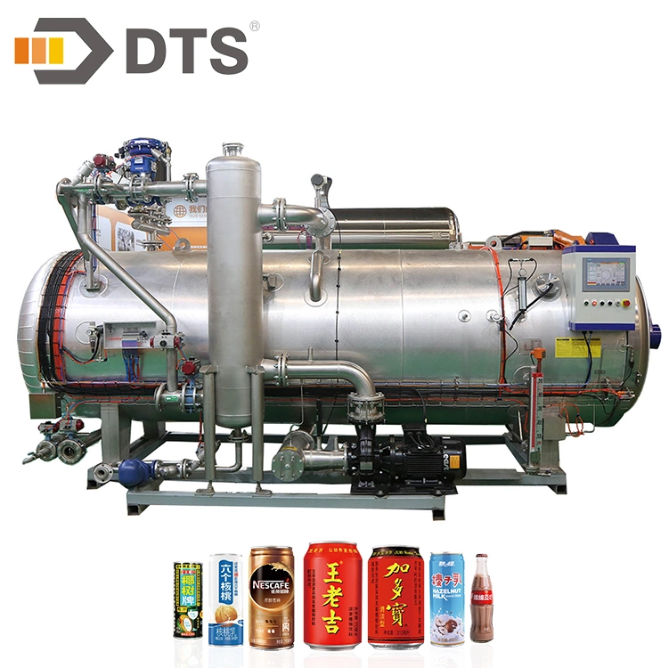 DTS Automatic Multifunction Caned Tuna Salmon Static retort Pasteurizer Processing Linha