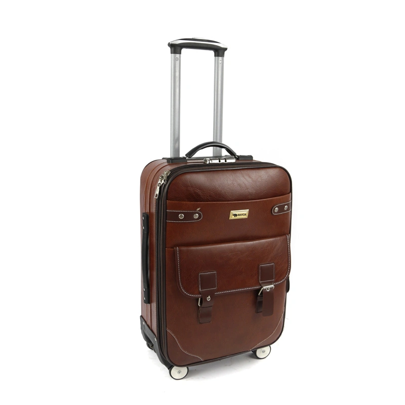 PU Wheeled Trolley Luggage Travelling Suitcase Case Bag