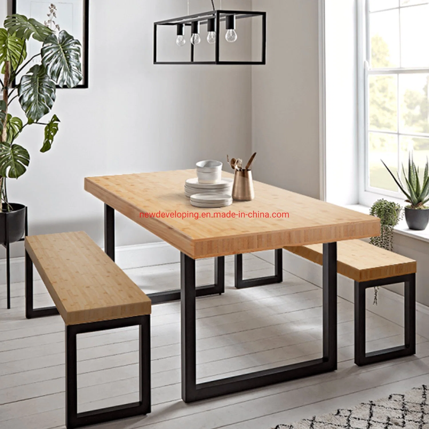 Factory Price Bamboo Wood Tabletop Length 2.5m