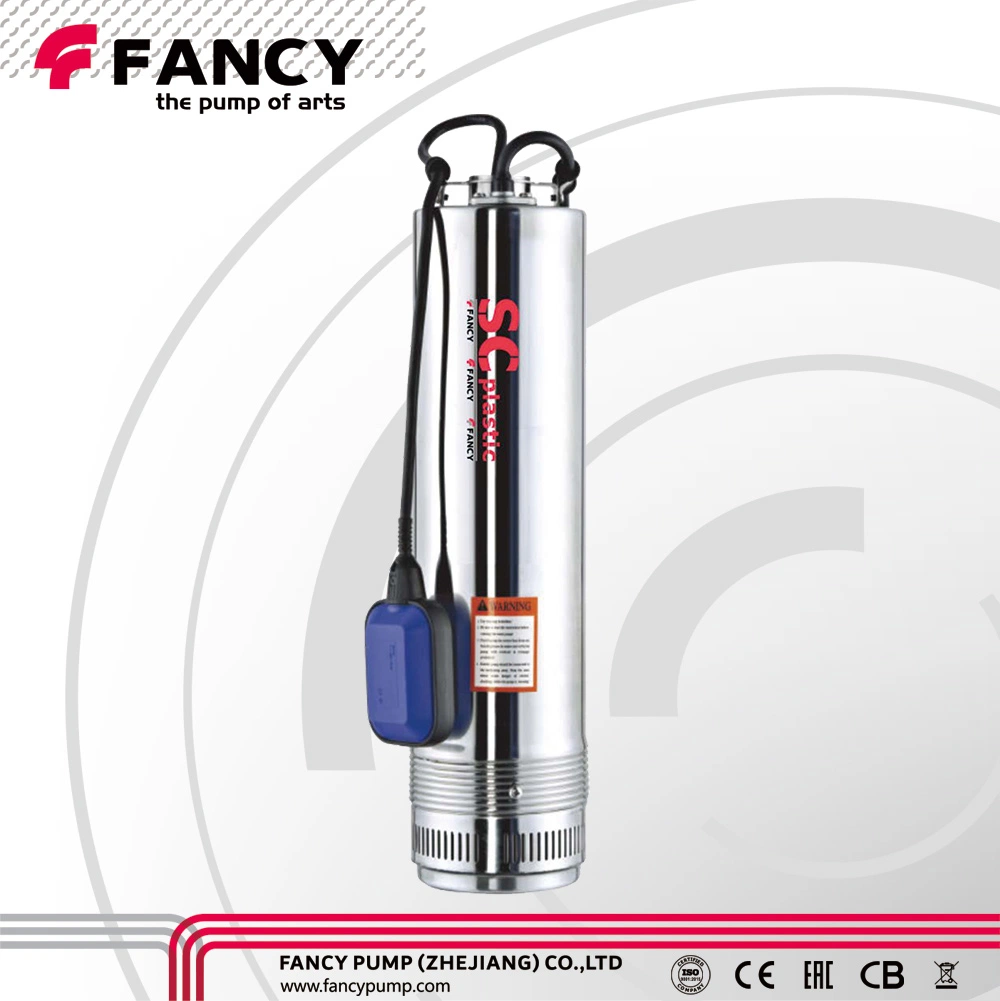 Fancy Sc plástico/Ss Sumbersible impulsor de la bomba de pozo profundo