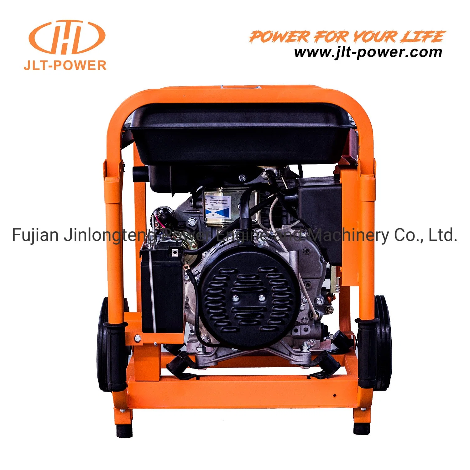 Small Open Frame Kipor Type Diesel Generator Low Price Portable Mobile Power 2kw 2kVA 5kw 5kVA 6kw 6kVA 7kw 7kVA with Key Start, Hand and Wheels