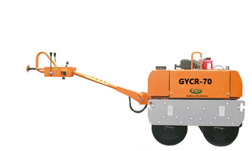 Double Rouleau de la Route du Tambour d'un compacteur avec moteur 9.6kw/13.0Gyrc-70 HP