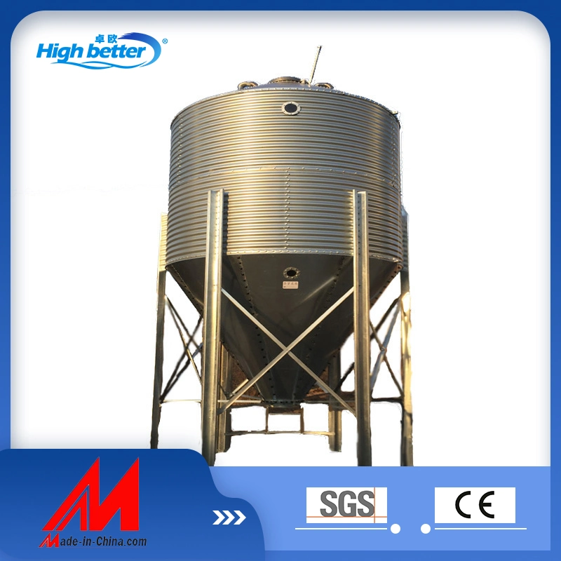 Poultry Farm Equipment Hot Galvanized Poultry Feed Silo Automatic Feeding System