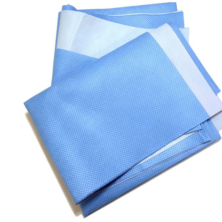 Película PE estratificados Smpe Hidrofílico Nonwoven Fabric para capa cirúrgica descartáveis