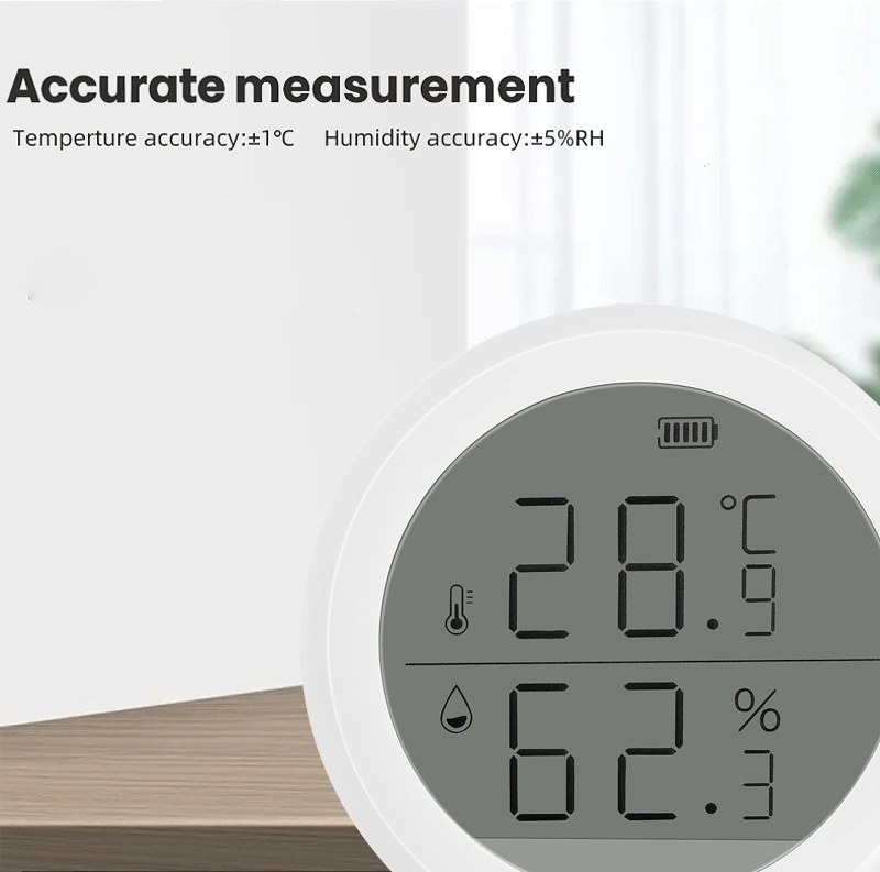 Tuya Smart Home Indoor LCD Digitaler Hygrometer Thermometer Zigbee Temperatur Und Feuchtigkeitssensor