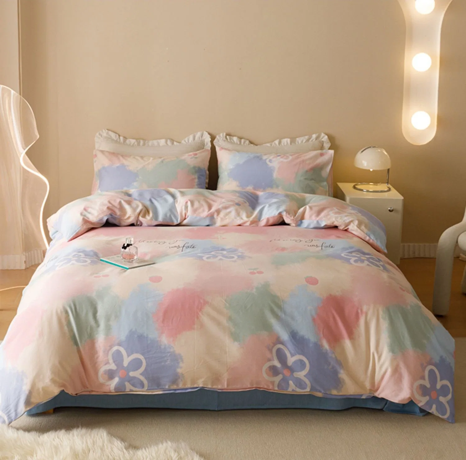 Polyester Printed Pillowcases, Bed Sheets, Pillowcases, Ground 4PC