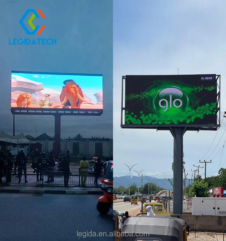 Legida Outdoor LED Church Concert Advertising Screen Video Wall Panel Para placa de sinalização LED com visor LED de pólo