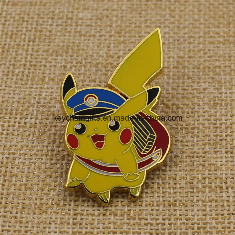 Promotion Custom Hard Enamel Metal Pikachu Pin Badge