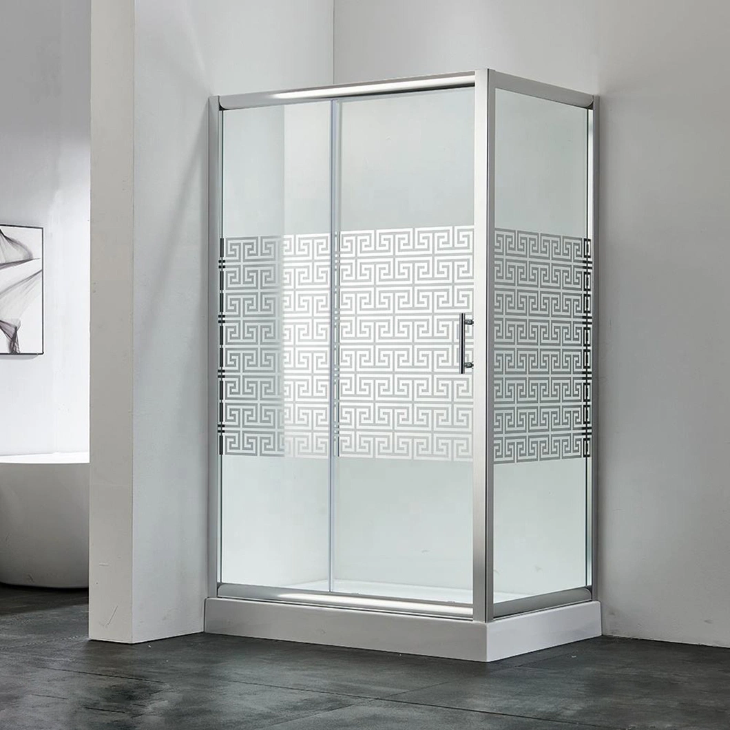 Qian Yan 10mm Tempered Glass China Walk-in Tempered Glass Shower Room Manufacturers High-Quality Modern Design Style Two Sided Glass Shower