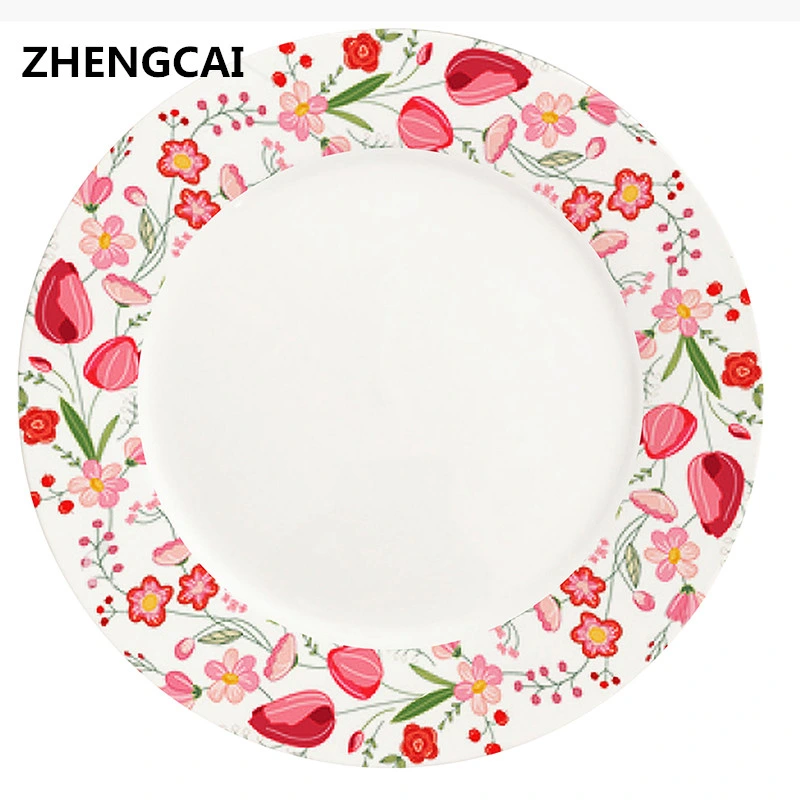 Ceramic Dinner Sets /Ceramic Plate/Tableware with Flower Design for Spring Season