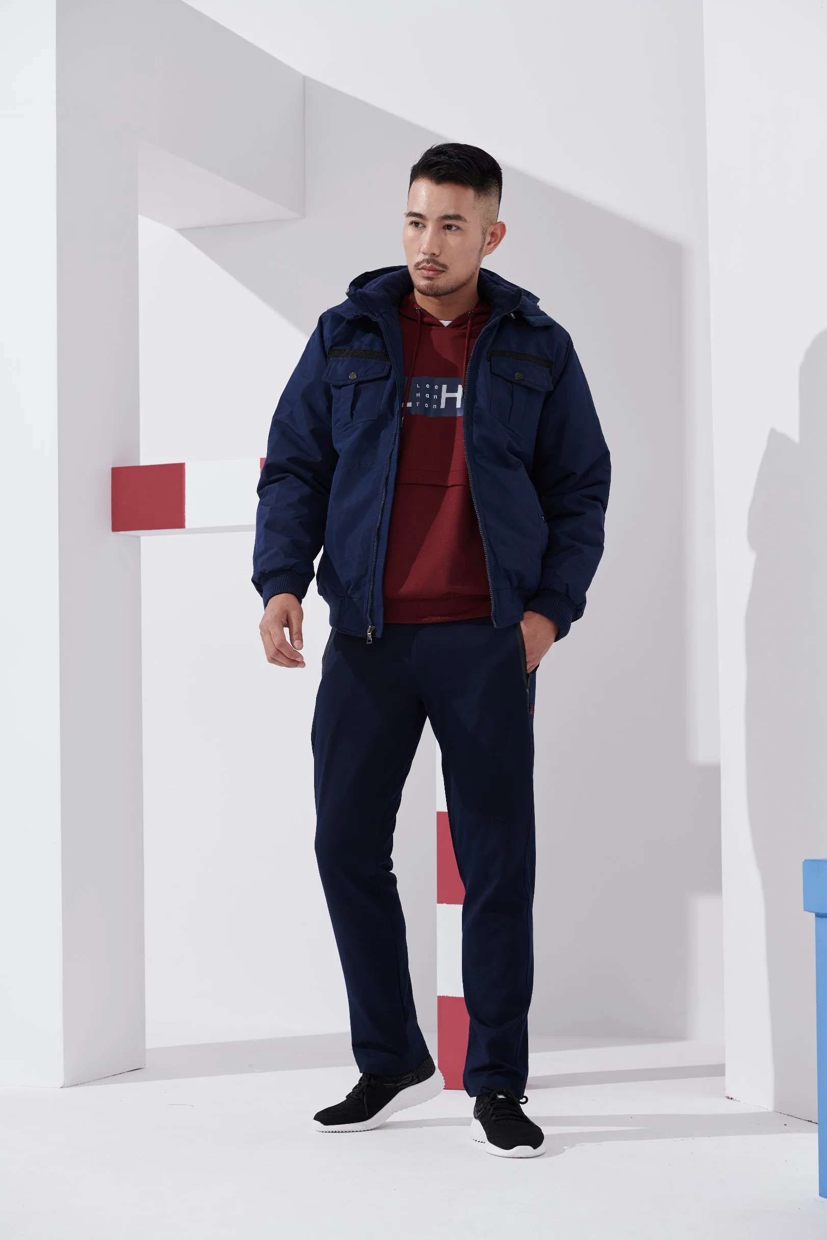 Ropa de felpa deportiva para hombre ropa de invierno para abrigos al aire libre