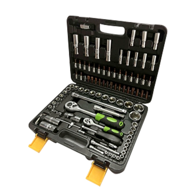 Flexible Head Rotator Ratchet Handle Wrench Socket Set with Mechanical Tools