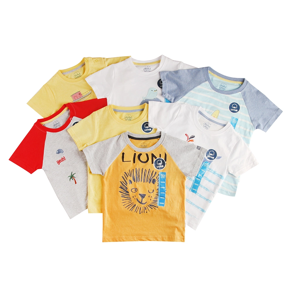 Одежда для детей Stockpapa Nice печать хлопка T футболка одежды на складе