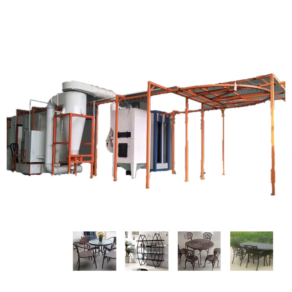 Steel Furniture Powder Coating Plant with Cyclone Recovery System