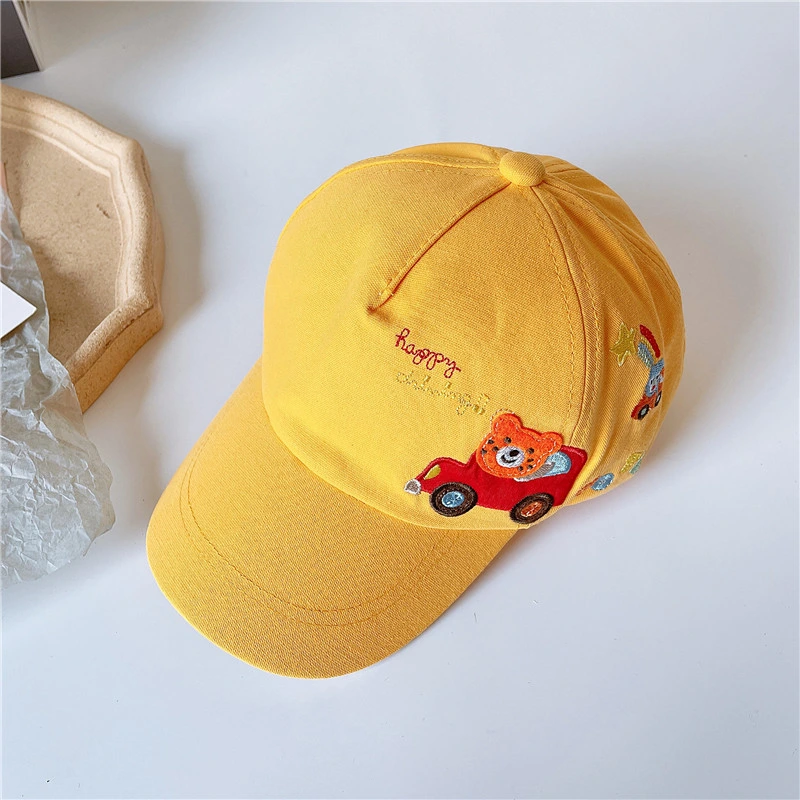 Children's Cartoon Car Pattern Embroidered Baseball Caps