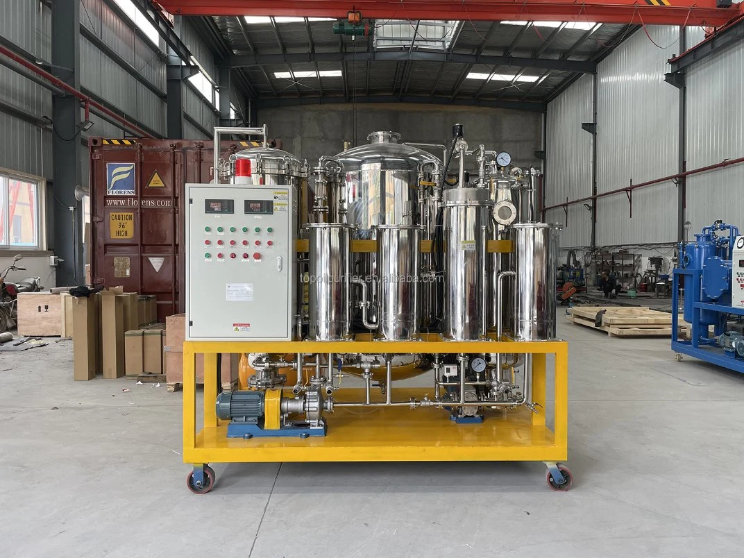 Separate Gas and Water Waste Oil Recycling Vacuum Oil Purifier System