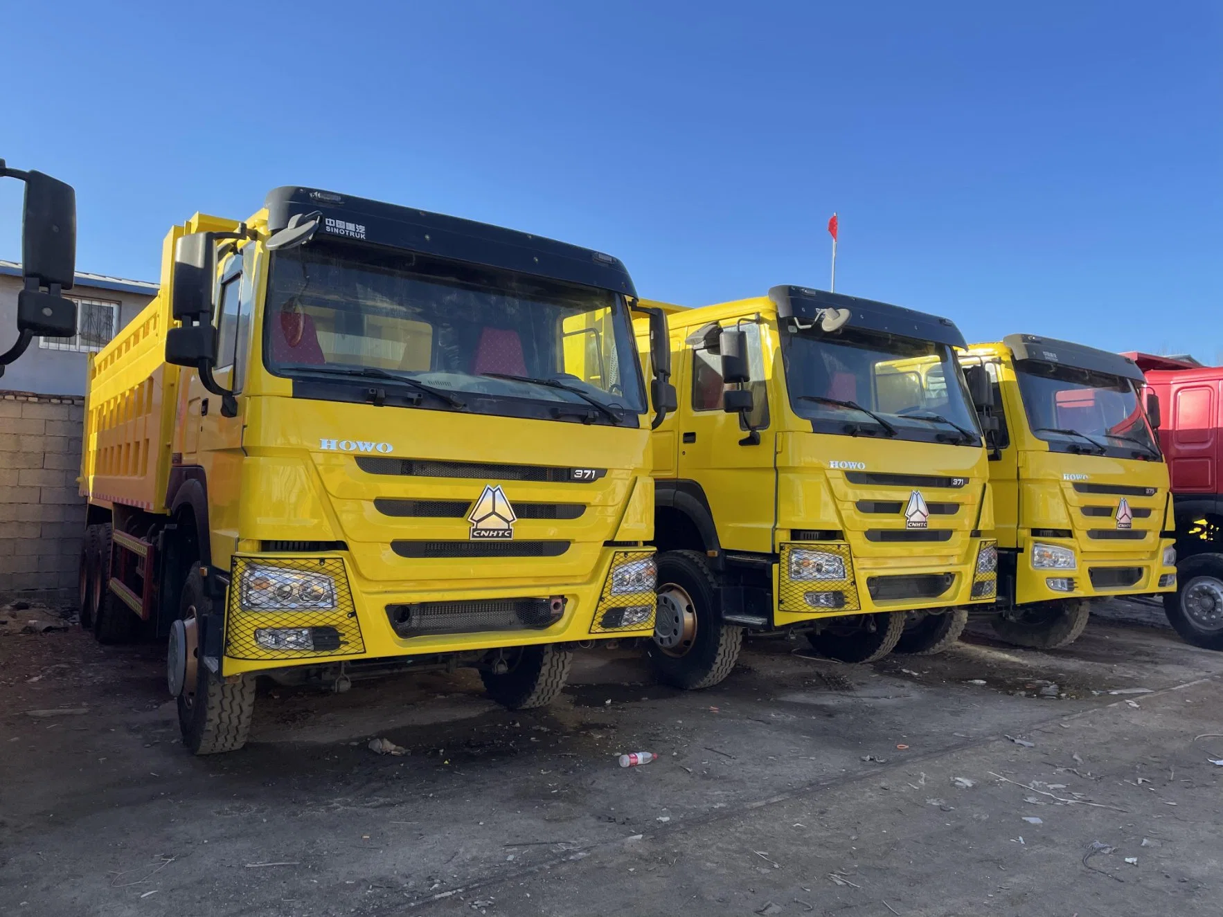 China Hersteller Sino Truck 12 Wheeler LHD 40 Tonnen 8X4 Wird zum Laden von Sandstein HOWO Kipper Dump Truck verwendet