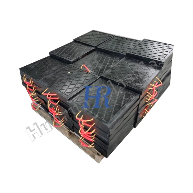 Tapetes de segurança de gruas UHMWPE de 500 x 50 mm e 25 toneladas fornecidos em 7 dias