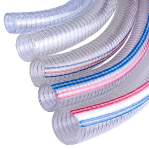 High Pressure Transparent PVC Fiber Braided & Steel Metal Reinforced Hose