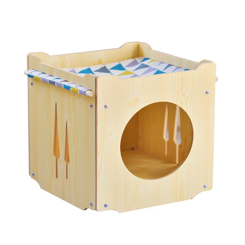 Einfach zu installieren Dog Cage Universal Pet Dog Holzhaus