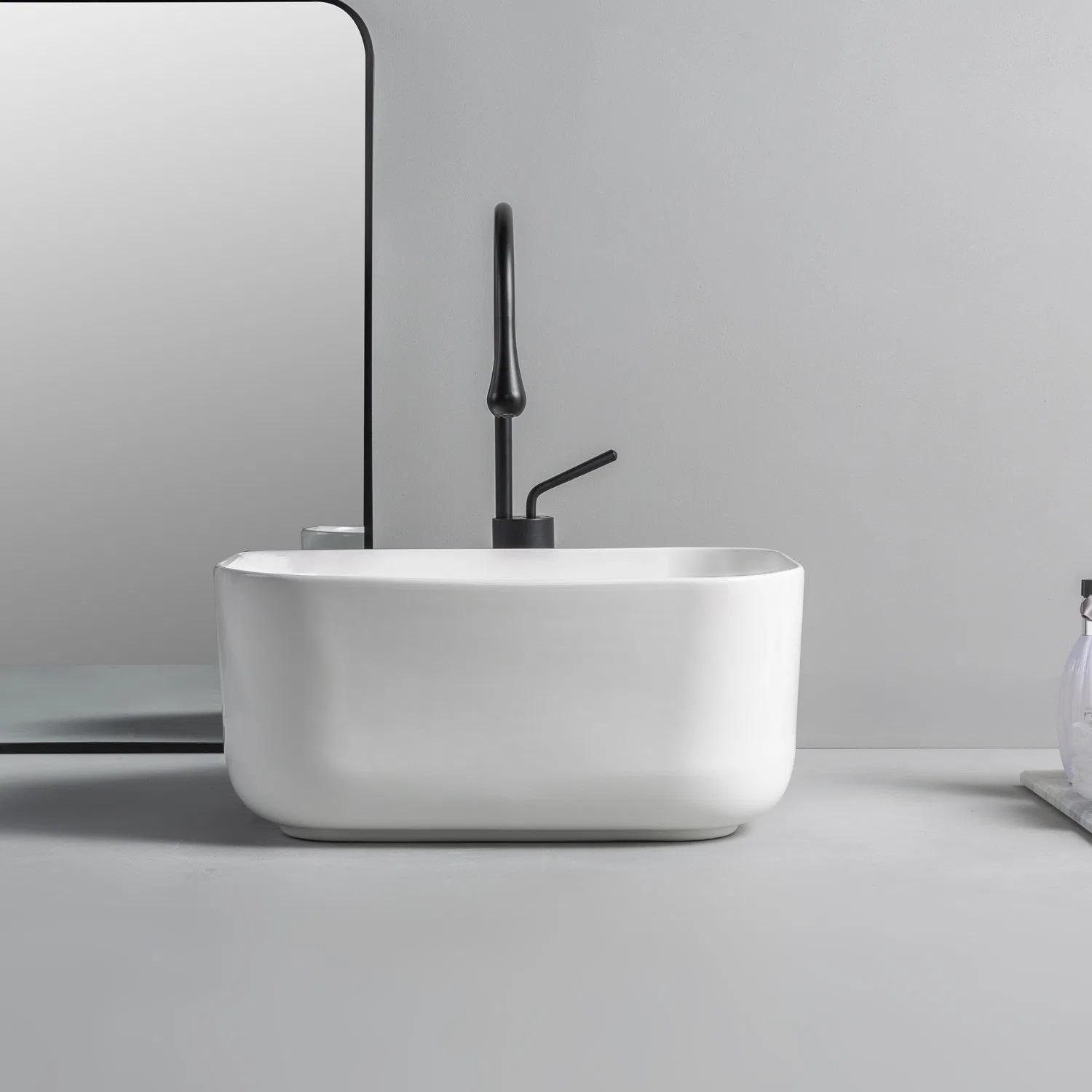 Sanita Ware face Basin Rectangle tampo de mesa Casa de banho cerâmica com lavatório Lava-loiça