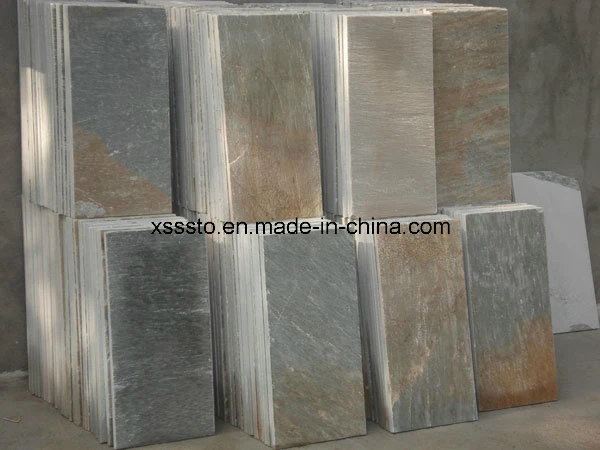 China Cheapest Rusty Stone Slate Floor Tiles for Paving